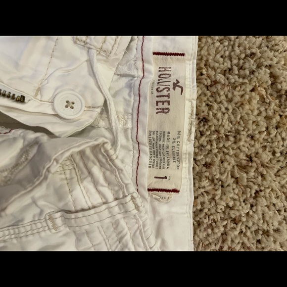 White Hollister shorts. - Picture 3 of 3